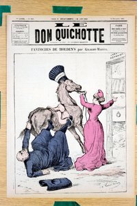 غلاف "Le Don Quichotte" رقم 335 ، Satirique en Colors بواسطة تشارلز جيلبرت مارتن