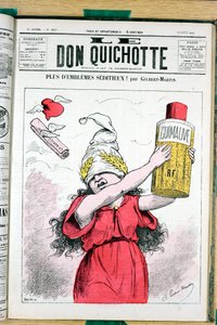 غلاف "" Le Don Quixote "" ، رقم 215 ، Satirique en Colors بواسطة تشارلز جيلبرت مارتن