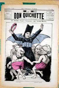 غلاف "" Le Don Quixote "" ، رقم 294 ، Satirique en Colors بواسطة تشارلز جيلبرت مارتن