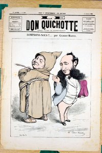 غلاف "" Le Don Quixote "" ، رقم 330 ، Satirique en Couleurs بواسطة تشارلز جيلبرت مارتن