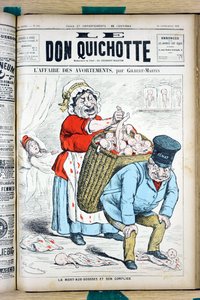 غلاف "" Le Don Quixote "" ، رقم 908 ، Color Satirical بواسطة تشارلز جيلبرت مارتن