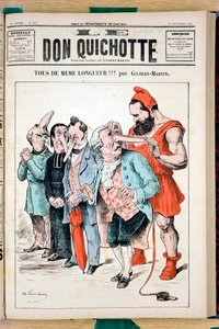 غلاف "" The Don Quixote "، رقم 592 ، Satirical en Colors بواسطة تشارلز جيلبرت مارتن
