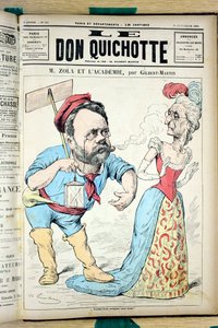 غلاف "" The Don Quixote "" ، رقم 804 ، Satirique en Couleurs بواسطة تشارلز جيلبرت مارتن