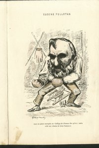 Illustration by Charles Gilbert-Martin (1839-1905) in “” Contemporary Grimaces”” بواسطة تشارلز جيلبرت مارتن