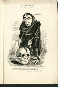 Illustration by Charles Gilbert-Martin (1839-1905) in “” Contemporary Grimaces”” بواسطة تشارلز جيلبرت مارتن