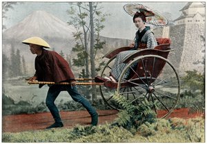 عربة يد ، عربة اليابان ، c1890 بواسطة تشارلز جيلوت