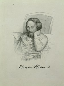 صورة للشاعر هاينريش هاينه 1797-1856 ، 1851 بواسطة تشارلز جلير