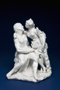 هرقل و Omphale ، c.1749-59 (الخزف معجون ناعم)