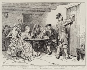 The Dark House، Billingsgate، Hogarth&39;s Caricatura of the Duke of Puddledock بواسطة تشارلز جرين