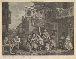 البحث عن الأصوات ، اللوحة الثانية: أربع نسخ مطبوعة للانتخابات ، 20 فبراير 1757. بواسطة تشارلز غرينيون