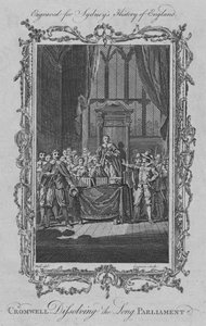 كرومويل حل البرلمان الطويل ، 1773. بواسطة تشارلز غرينيون