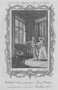 كيركيس النذالة والقسوة لامرأة شابة توسلت إليه لإنقاذ حياة إخوته ، 1773. بواسطة تشارلز غرينيون