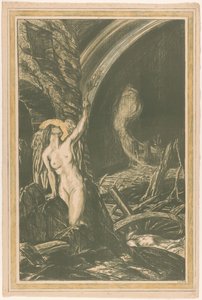 رمزية ولادة جديدة للفن بعد الحرب العالمية الأولى إحياء الفنون (العنوان الأصلي) الحرب العظمى: جهود بريطانيا ومثلها (عنوان المسلسل الأصلي) بواسطة تشارلز هاسلوود شانون (توقيع الفنان)