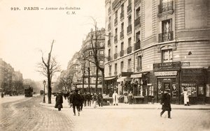 بطاقة بريدية / شارع des Gobelins / باريس / السين / إيل دو فرانس / فرنسا بواسطة تشارلز هنري جوزيف ليكيرت