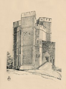 خارج قلعة Orford ، تم استعادة Suffolk the Battments ، 1931 بواسطة تشارلز هنري بورن كوينيل