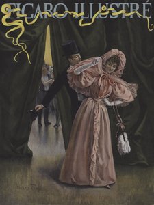 ورد الدومينو. غلاف لو فيغارو إيلوستري ، فبراير 1896 بواسطة تشارلز هنري تينري