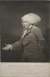 السيد إدوين في شخصية لينغو ، 1784. بواسطة تشارلز هوارد هودجز