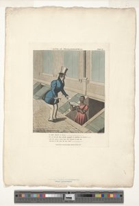 استدعاء Mifs Dinah ، اللوحة رقم 11 من 20 ، مقتبسة من Life in Philadelphia Edward W. Clay (1799-1857) بواسطة تشارلز هانت