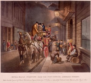 مكتب البريد العام ، شارع لومبارد ، لندن ، 1827 بواسطة تشارلز هانت
