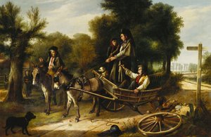 حادث في مفترق الطرق ، 1880 بواسطة تشارلز هانت