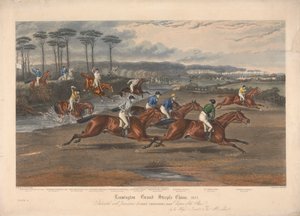 واحدة من مجموعة من أربعة: Leamington Grand Steeple Chase ... 1837. لوحة 3. السيد كليفورد على الكونتيسة ... بواسطة تشارلز هانت
