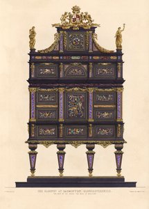 The cabinet at Badminton, Gloucestershire, the seat of his grace the Duke of Beaufort (colour litho)