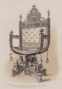 الكرسي الفولاذي في Longford Castle ، Wilts ، الذي قدمته مدينة Augsburg ، إلى Rudolphis الثاني ، إمبراطور ألمانيا حوالي عام 1577