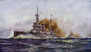 طراد معركة مشهور- HMS Invincible بواسطة تشارلز جون دي بعد لاسي