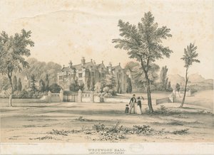 قاعة ويستوود: مطبوعة حجرية ملونة ، بدون تاريخ [1832-1841]