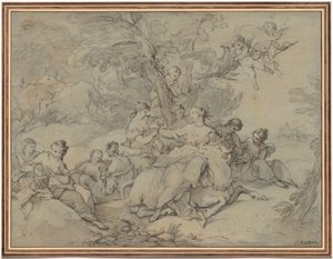 اغتصاب أوروبا 1731. بواسطة تشارلز جوزيف ناتوار