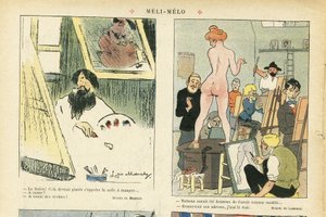 رسم توضيحي لـ Chas-Laborde (1886-1941) في Le Rire ، 21/03/08 - Meli-Melo - فن ، تعليم ، Nudite - نموذج (من يطرح)