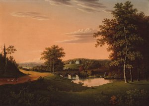 بوينت بريز ، عزبة جوزيف نابليون بونابرت في بوردينتاون ، نيو جيرسي ، 181720. بواسطة تشارلز لورانس