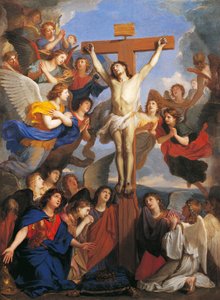 الصليب مع الملائكة ، حوالي 1660 ، بواسطة تشارلز لو برون (1619-1690) بواسطة تشارلز لو برون