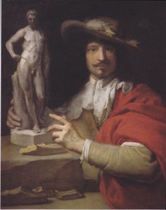 الألمانية: Porträt des Bildhauers Nicolas le Brun صورة للنحات نيكولاس لو برون بواسطة تشارلز لو برون