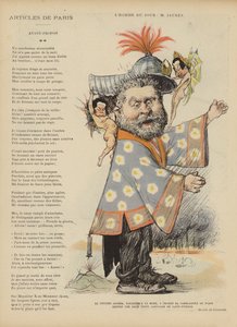 كاريكاتير السياسي الاشتراكي الفرنسي جان جوريس. رسم توضيحي لـ Le Rire