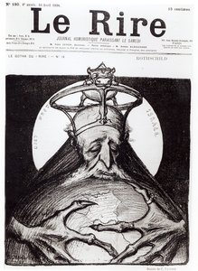 كاريكاتير الأسرة روتشيلد من "لو راير" ، 16 أبريل 1898