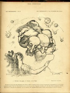 رسم توضيحي لتشارلز لياندر (1862-1934) في لو ريير بواسطة تشارلز ليندر
