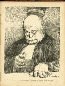 رسم توضيحي لتشارلز لياندر (1862-1934) في لو ريير بواسطة تشارلز ليندر