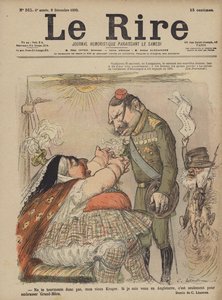 Kaiser Wilhelm II و Queen Victoria ، رسم توضيحي لـ Le Rire