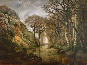 The Erdre ، شتاء ، 1857 بواسطة تشارلز ليرو