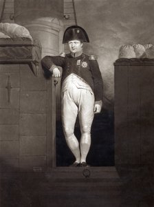 نابليون بونابرت على ممشى HMS Bellerophon بعد الوصول إلى صوت بليموث ، أغسطس 1815 ، نقشه تشارلز تورنر بواسطة تشارلز لوك ايستليك