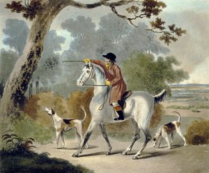 Push Him Tom Boy, from The Pytchley Hunt, engraved by F. Jukes (1745-1812)