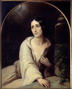 الرسم التوضيحي المفضل لـ Gaetano Donizetti لأوبرا “La favourite” (La favourita). لوحة تشارلز لويس بازين (1802-1859) 1840 باريس ، مكتبة متحف الأوبرا بواسطة تشارلز لويس بازين
