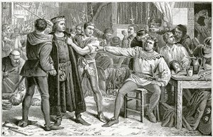 جلب اللورد ساي و سيلي قبل جاك كيد ، 1896. بواسطة تشارلز لوسي