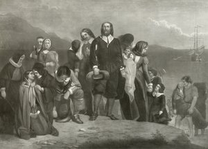 هبوط آباء الحاج في أمريكا ، 1620 بواسطة تشارلز لوسي