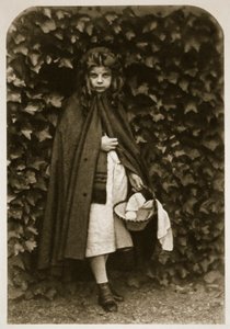 Agnes Grace Weld ، كـ "Little Red Riding Hood" ، 18 أغسطس 1857 (بني داكن)
