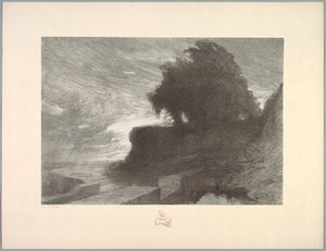 جناح المناظر الطبيعية: مناظر طبيعية ، لوحة 4 ، ملاحظة ، ثعبان ، 1892-1893. بواسطة تشارلز ماري دولاك