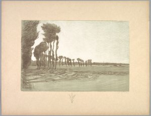 Suite de Paysages: المناظر الطبيعية ، اللوحة 5 ، Remarque ، ثلاثة سيقان من القمح بواسطة تشارلز ماري دولاك