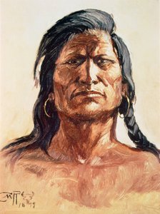 Shoshone Tribesman بواسطة تشارلز ماريون راسل