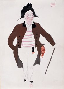 زي لشخصية بارتولو من The Barber of Seville بواسطة Gioacchino Rossini ، رسم بواسطة Charles Martin (1884-1934)